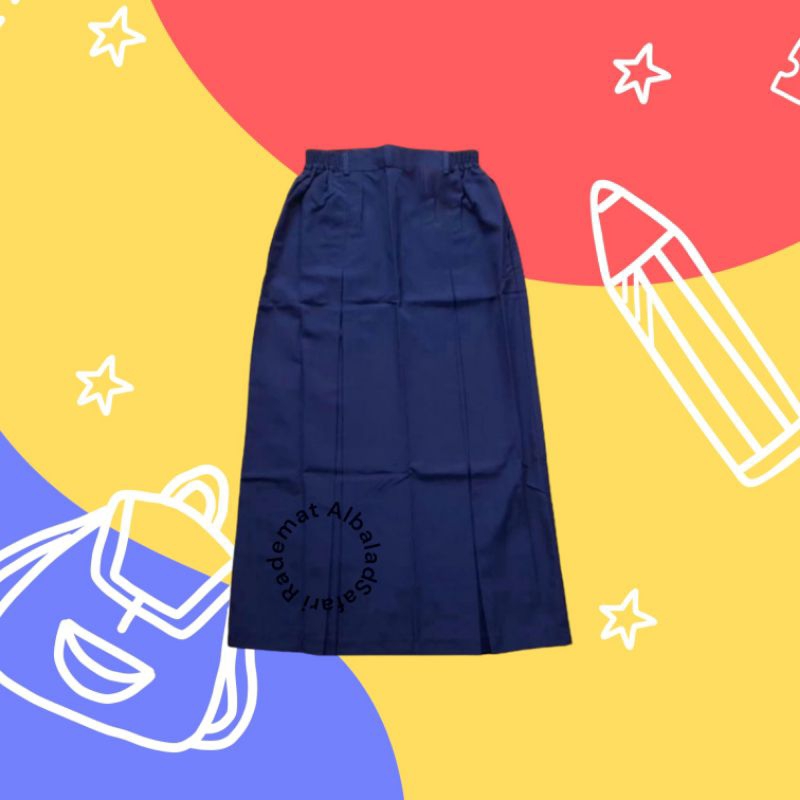ROK SEKOLAH PANJANG SMP LURUS ROK SMP PLOY/ BAJU SAFARI RADENMAT