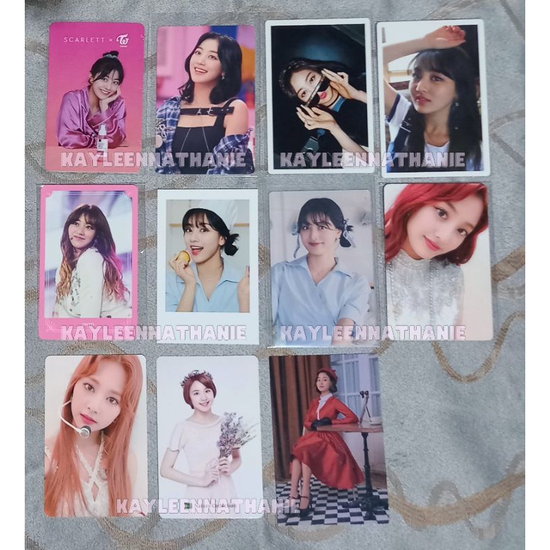 Twice Jihyo Chaeyoung Tzuyu Photocard Non Album Nature Collection Anniversary WIAD DVD monograph wil