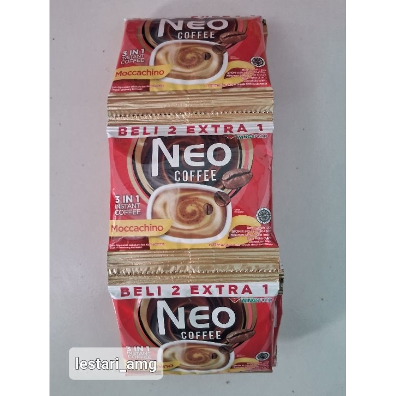 

Neo Coffee 3in1 Mochacino 1 Renceng isi 15 Sachet