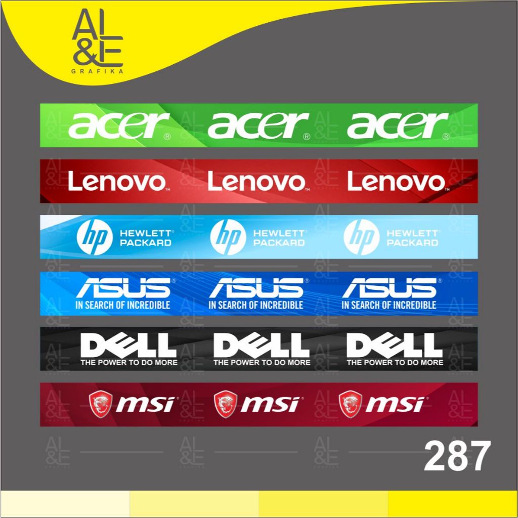 

287 - Stiker Stelling Toko Laptop, Sticker Vinyl, Premium, Tahan Air