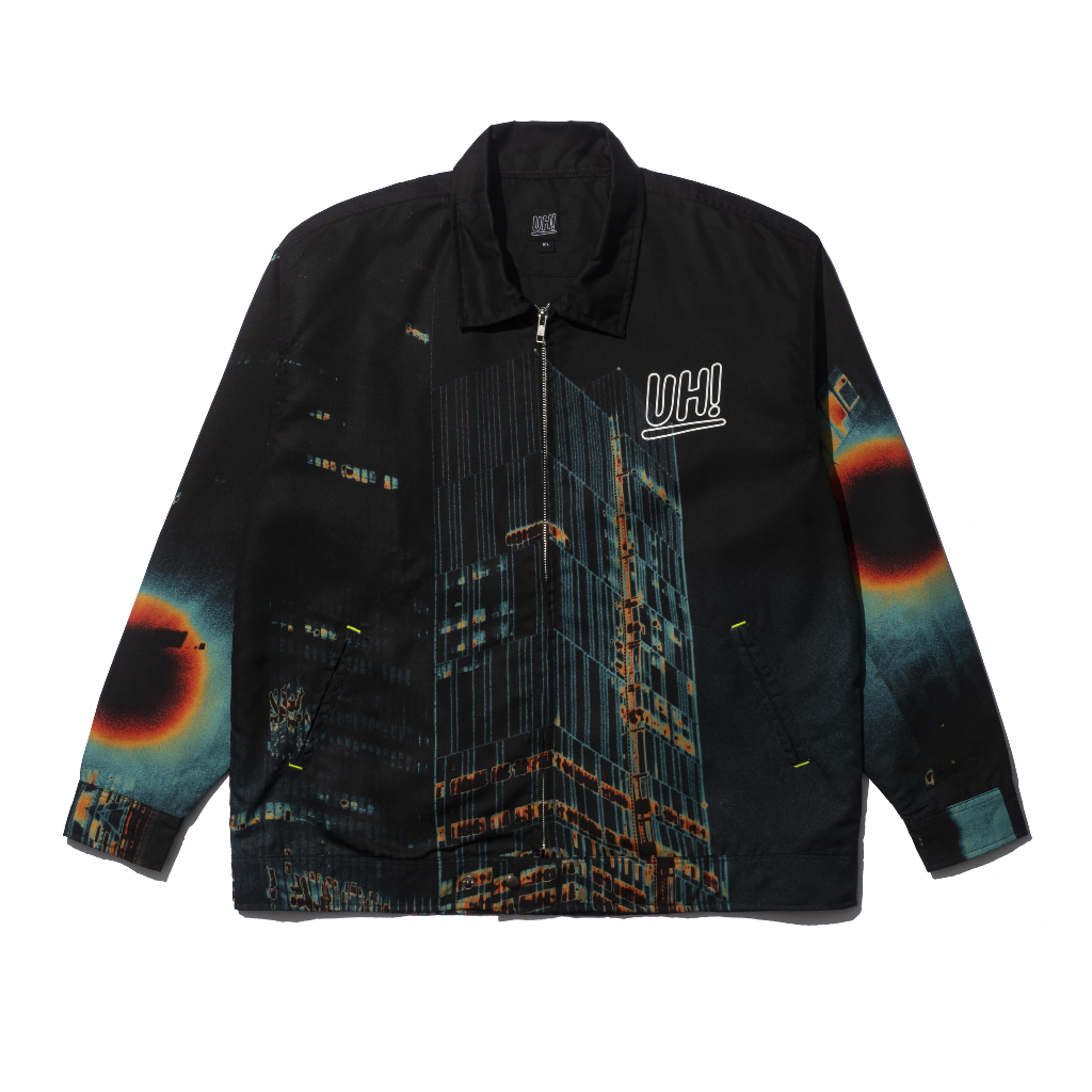 UH! DISTRICT Full-Printed Work Jacket