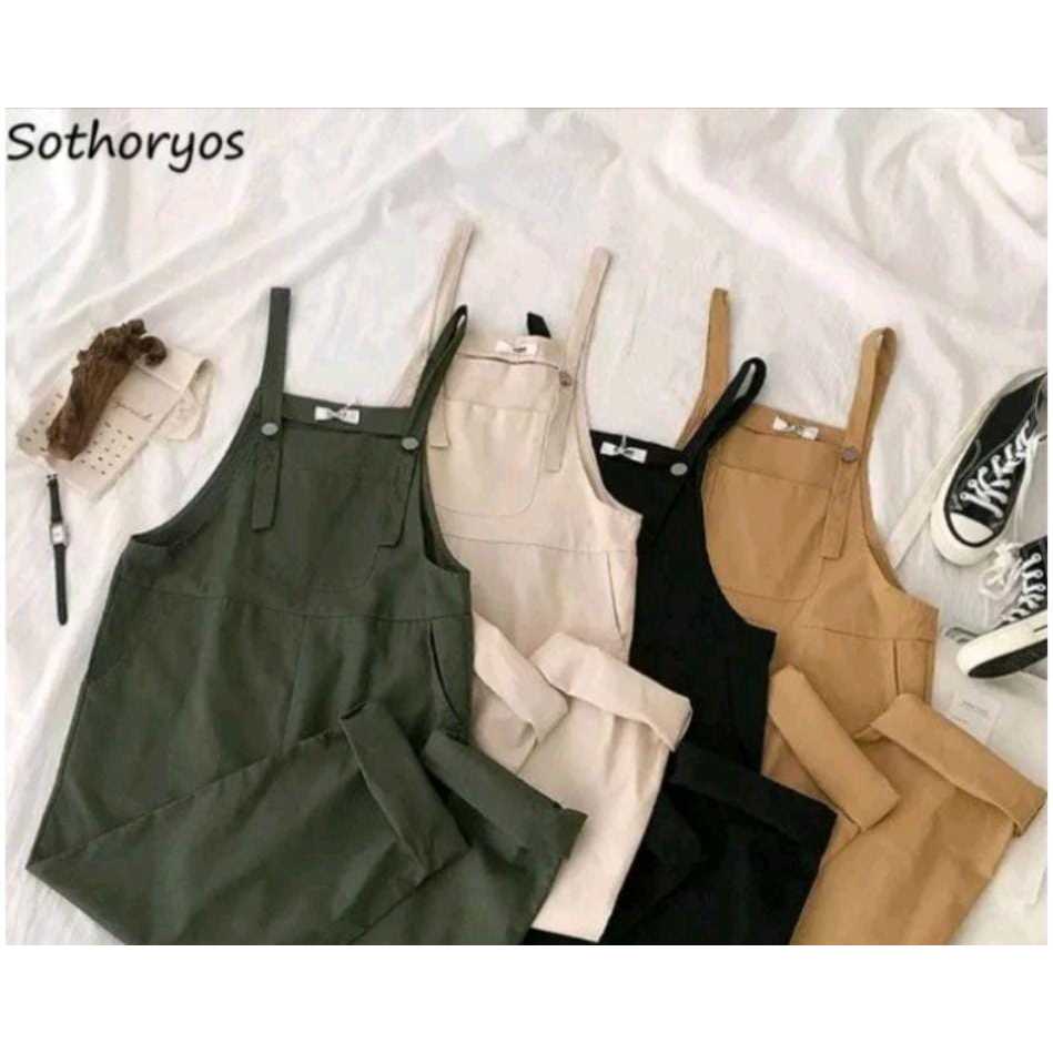 OVERALL JUMSUIT WANITA//BAJU KODOK PEREMPUAN// BAJU WANITA LOREA STYEL PANJANG DEWASA