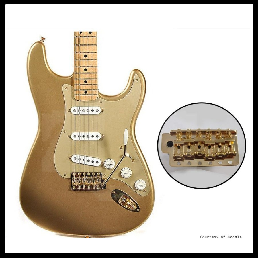 Bridge Tremolo Stratocaster MVB Semi Updown Gold