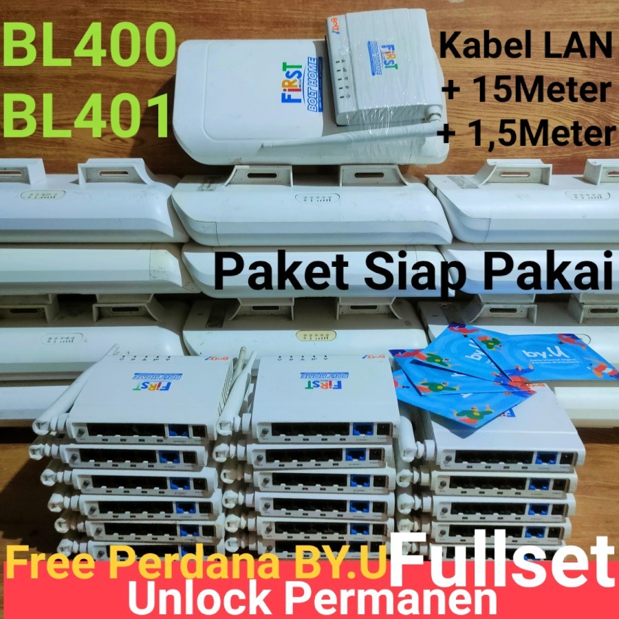 Modem Bolt Titan BL400 & BL401 Unlock 4G LTE FullSet Indoor Outdoor