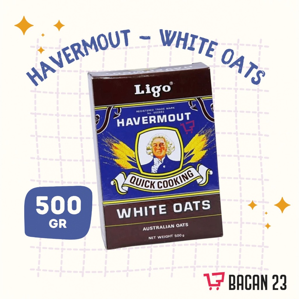 

White Oats Havermout (500 Gr) / Quick Cooking - Ligo / Gandum Putih