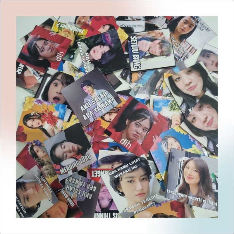 

MINI STIKER JKT48 MEME FACE (isi 10pcs random)