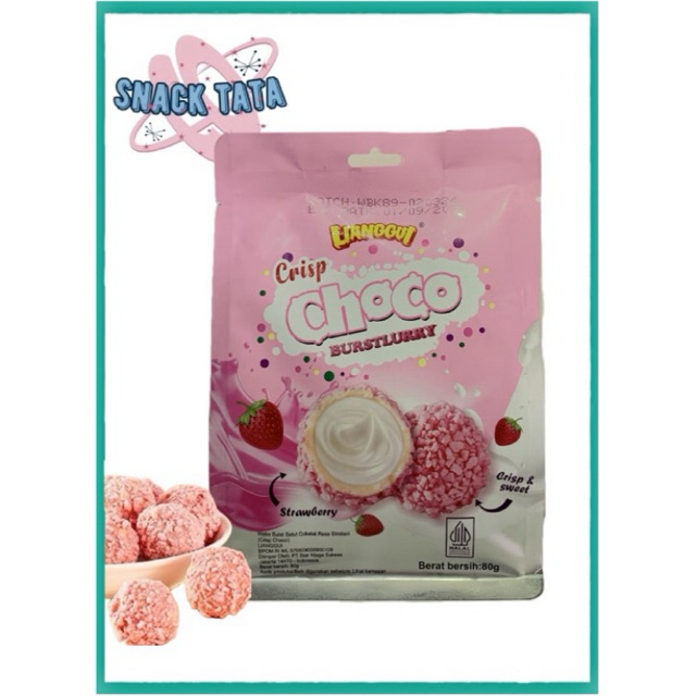 

LIANGGUI CRISP CHOCO STRAWBERRY BURSTLURRY CRISPY & SWEET (HALAL)