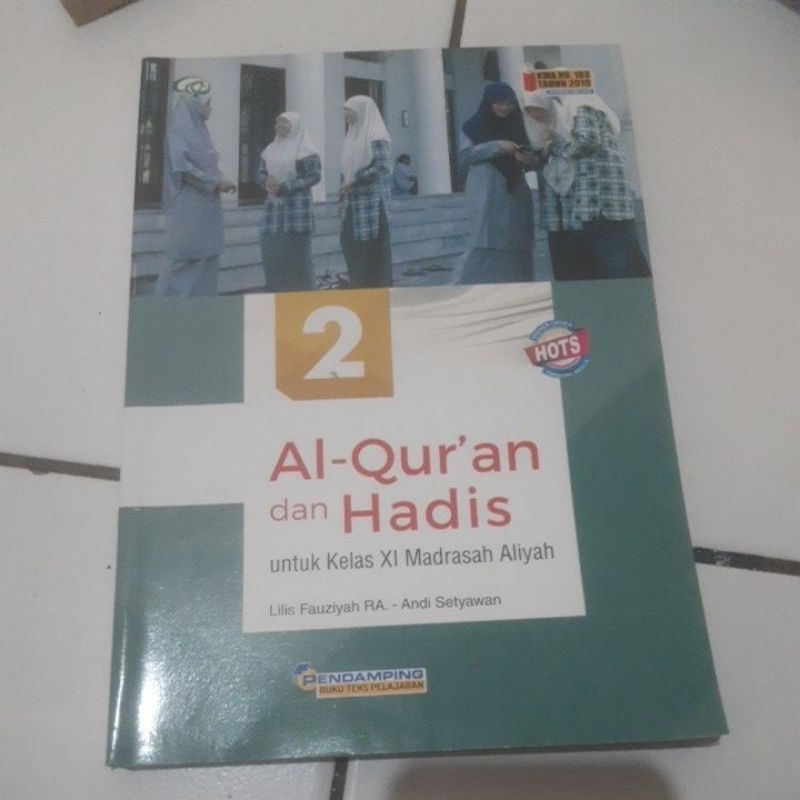 

buku alquran hadis kelas 2 MA