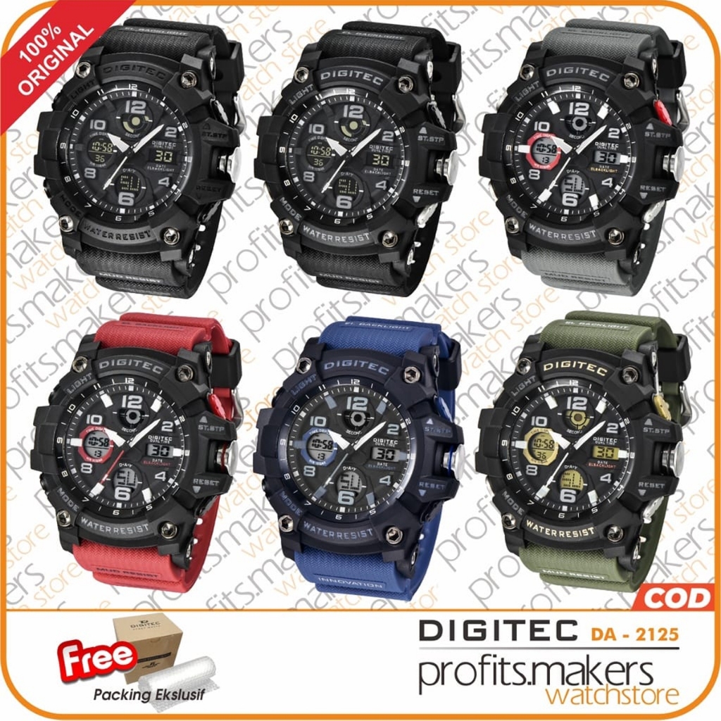 DIGITEC DG 2125 / DG-2125 / DG2125 DA Watch Jam Tangan ORIGINAL