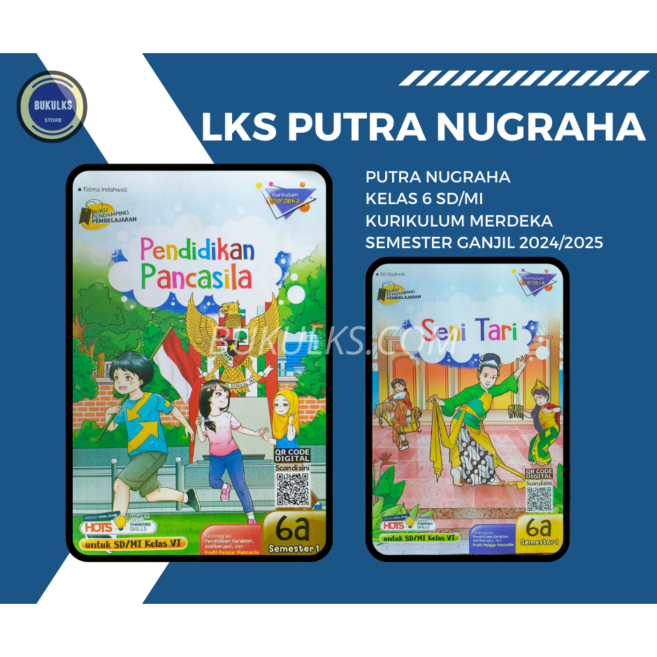 Buku LKS CEMARA MAHIR ZAMRUD Putra Nugraha SD/MI Kelas 6 Kurikulum Merdeka Ganjil 2024/2025