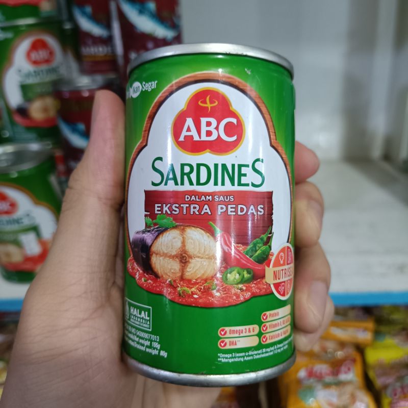 

ABC Sardines dalam Saus Ekstra Pedas 155 gr