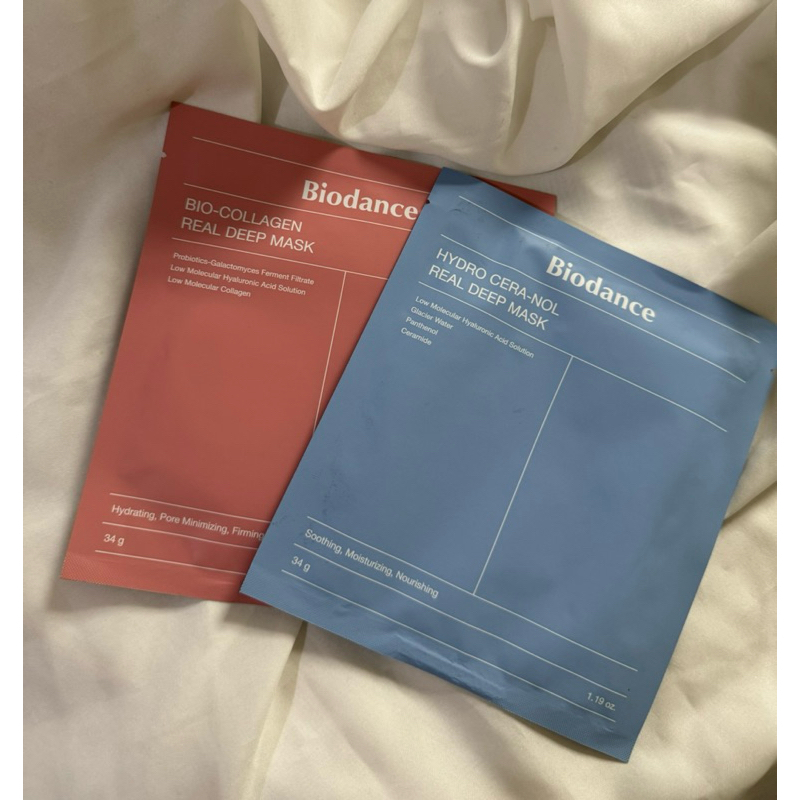 Original Biodance Bio-collagen Real Deep Mask, Original Biodance Hydro Cera-Nol Real Deep Mask