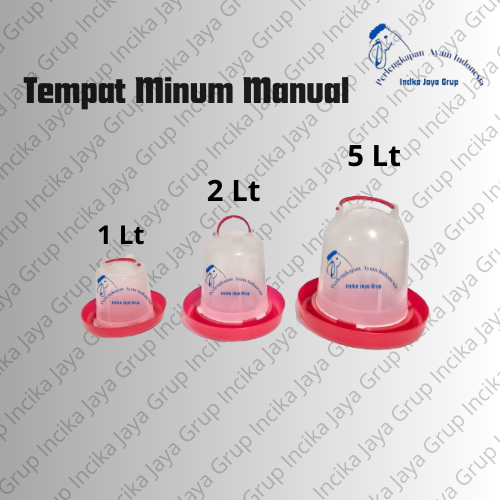 Tempat Minum Ayam Manual 1 Liter, 2 Liter, 5 Liter Termurah / Tempat Minum DOC / Galon Ayam / Chicke