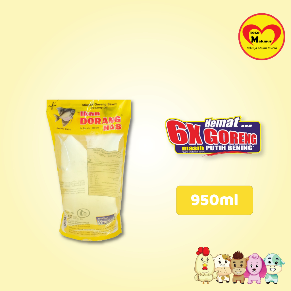 

Ikan Dorang Mas Minyak Goreng 950ml / Toko Makmur Pondok Jati
