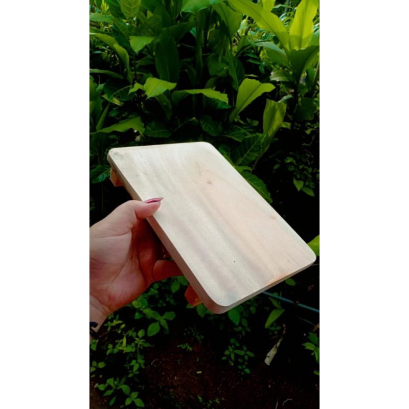 telenan tebal kayu mahoni 20x37cm tebal 1,5cm