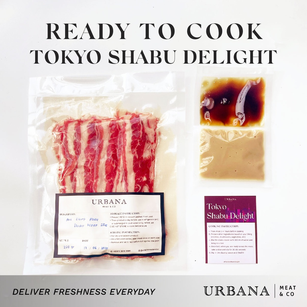 

Set Hotpot/Shabu Ready to Cook - daging slice premium - Tokyo Shabu Delight - HALAL