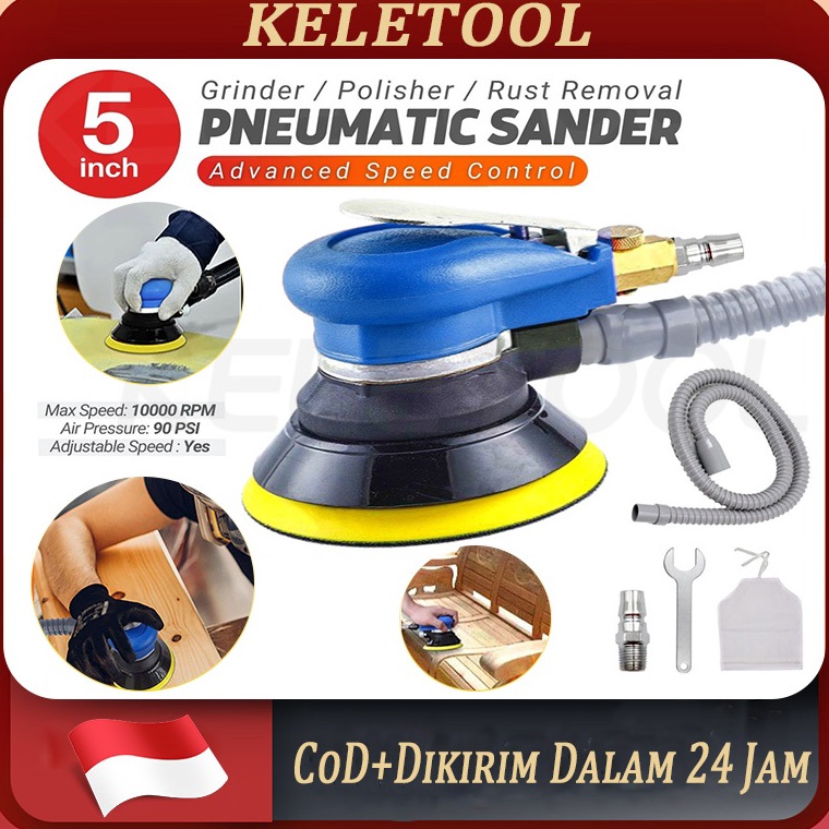 Terbagus Mesin Amplas Angin orbital sander 5inch air sander Sander mesin polisher tenaga angin sande