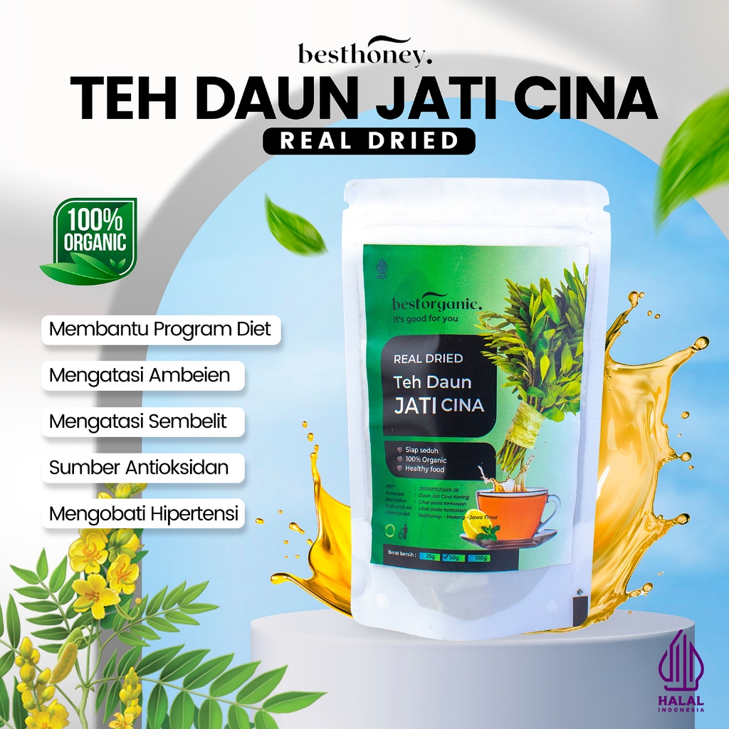 

Besthoney Teh Diet Daun Jati Cina 50gr dan 100gr