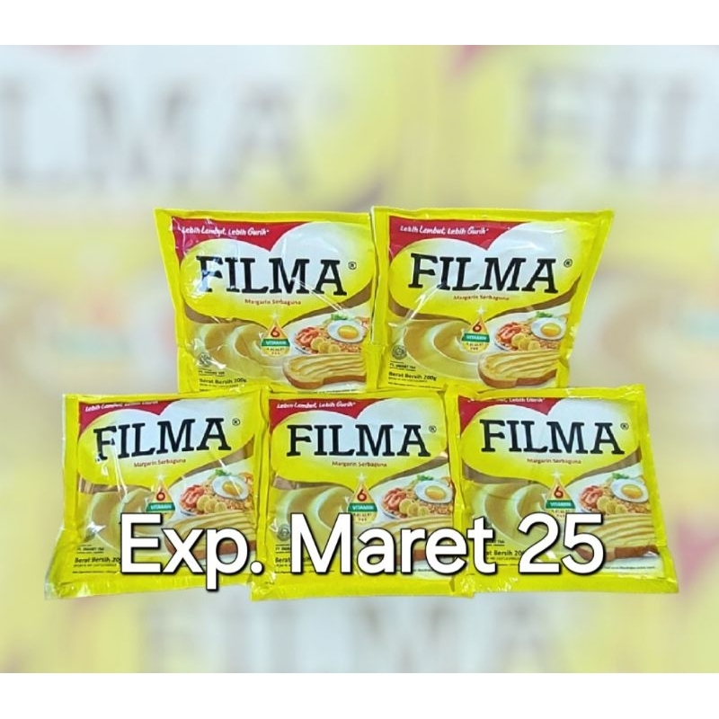 

Margarin Filma 200 gram 1 pcs ecer exp maret 2025