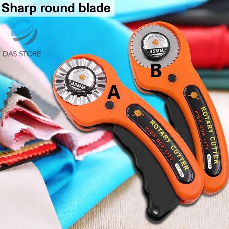 

Rotary cutter model gerigi 45mm cutter skip porporasi tanda sobek tanda potong pada kertas kain lain lain ART A2Y7