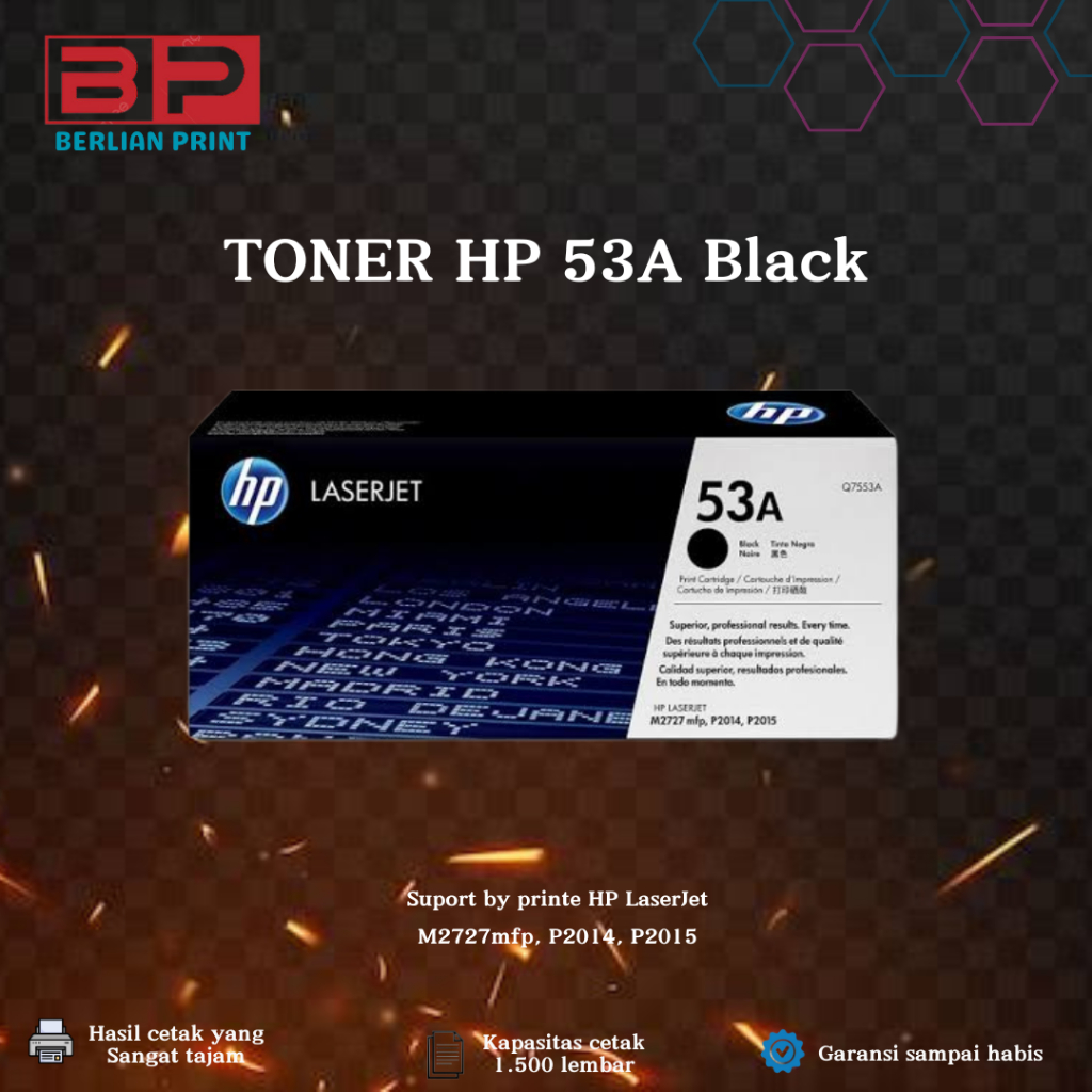 TONER HP LASERJET 53A (Q7553A)