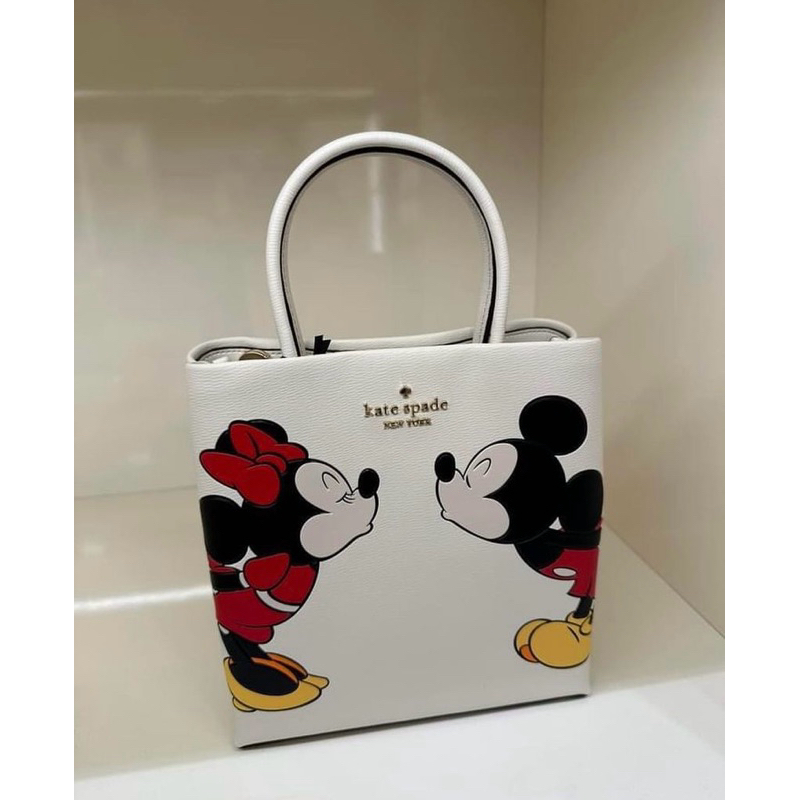 KATE SPADE KS DISNEY MICKEY MINNIE MOUSE MINI TOTE PARCHMENT KG591