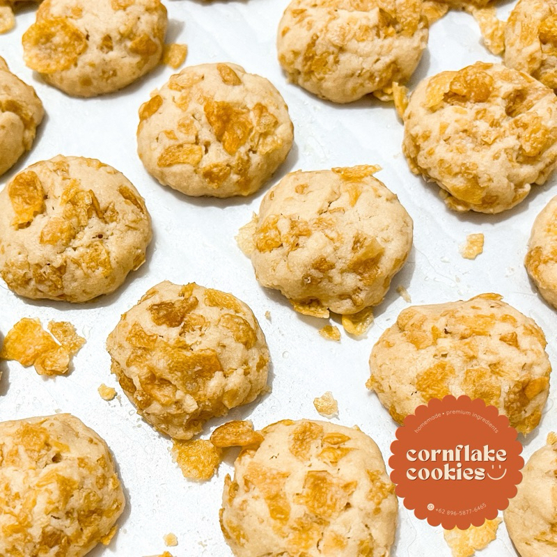 

Cornflake Cookies / Kue Kering Cornflake - Toples 400ml & 600ml