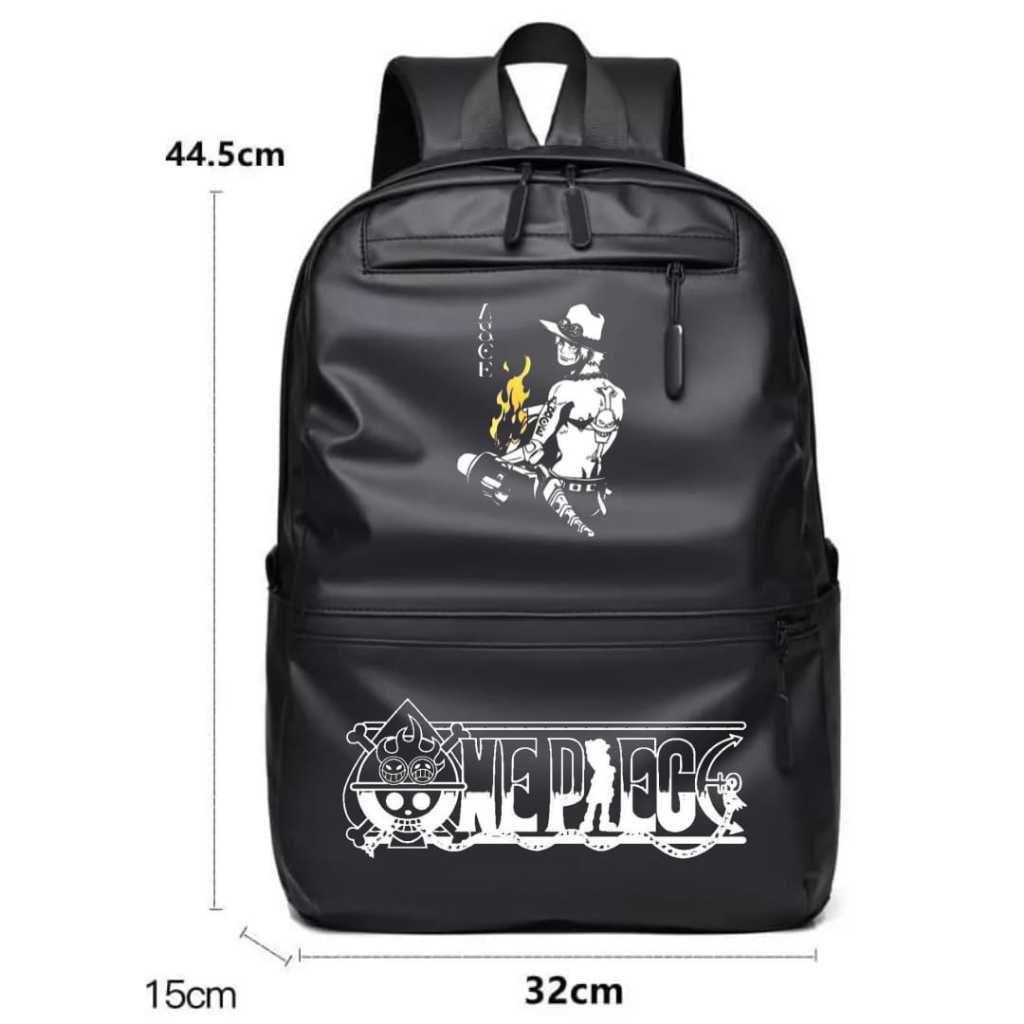 Populasi Official Tas ransel Pria ONE PIECE Portgas D. Ace  backpack tas gendong  sekolah Tas Distro