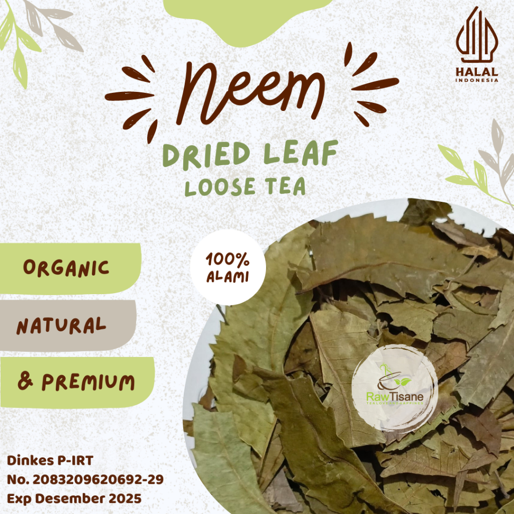 

RAW TISANE Neem Leaf Tea / Teh Daun Mimba Isi 100 Gram