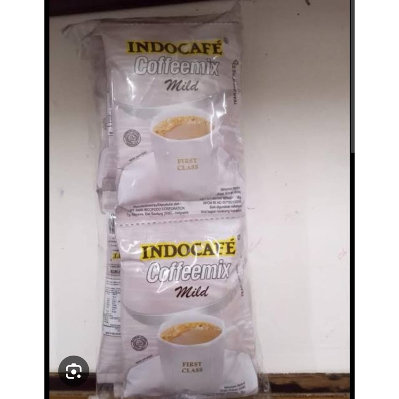 

Indocafe Coffeemix putih mild 18 gram renteng