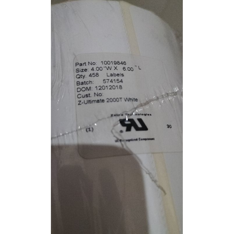 

Label Thermal 40 x 60 Kertas sticker Barcode 40mm x30 mm isi 458pcs