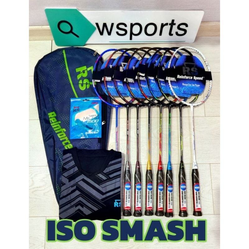 New Deals Raket Badminton Rs Iso Smash Metric Power 111 222 333 555 666 777 888 999 Evo 7 8 9 10 11