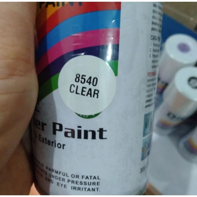 cat semprot pilok pilox diton clear 8540/150cc bening clear pernis