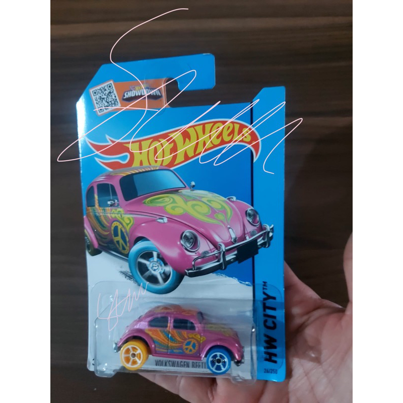 Hot Wheels Volkswagen Beetle Pink