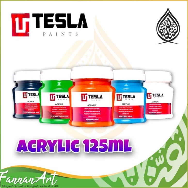 

Tesla Paints 125ml 37 Warna Ready Acrylic Paints Cat Akrilik Tesla Paint cat acrylic ART U4D6