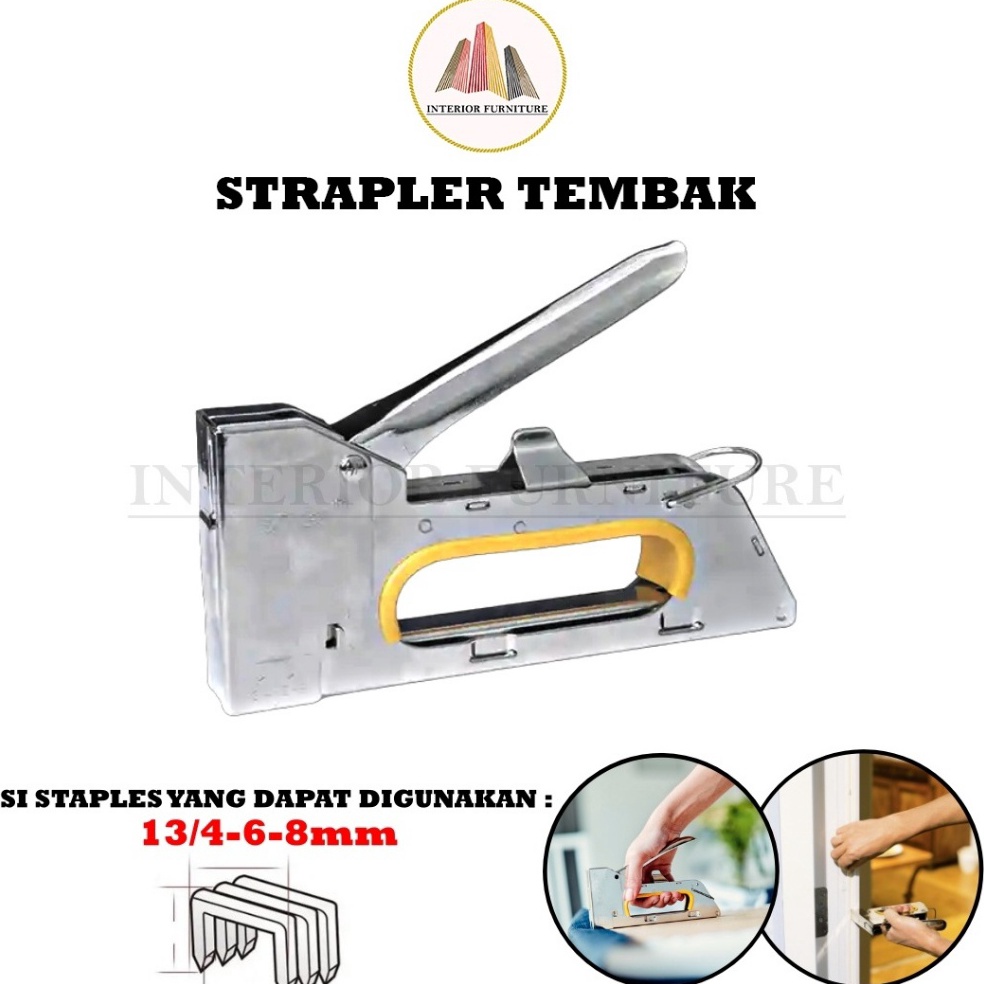 

Stapless Stapler Tembak 13468 mm Staples Tembak ART I6I7