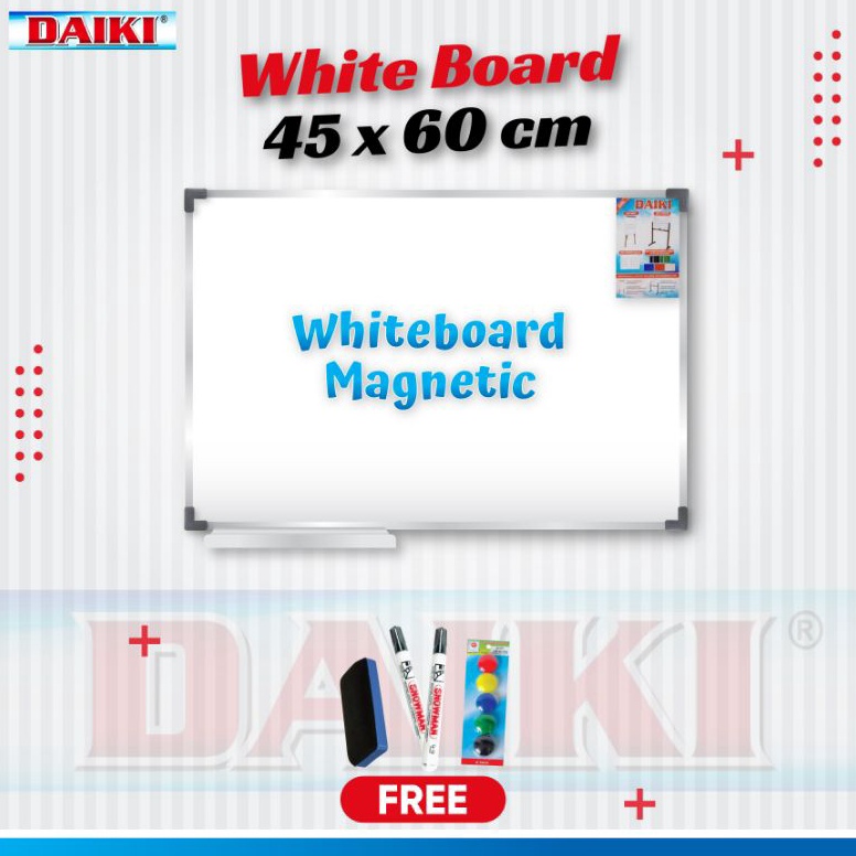 

Papan tulis Whiteboard DAIKI Magnetic Uk 45x6 Cm ART T7C1