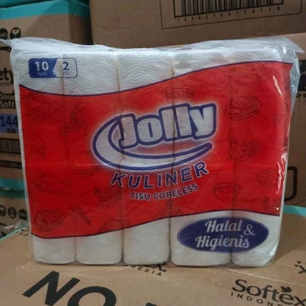TISU JOLLY CORELESS 10 ROLL 2PLAY | Tisu Gulung | Tisu Kuliner
