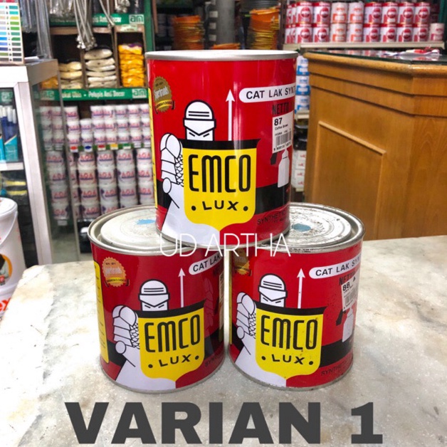 

Cat EMCO VARIAN 1 Cat Kayu dan Besi Cat Lak Synthetis 1 KG Hitam putih 28 31 32 33 34 35 39 42 ART I2H2