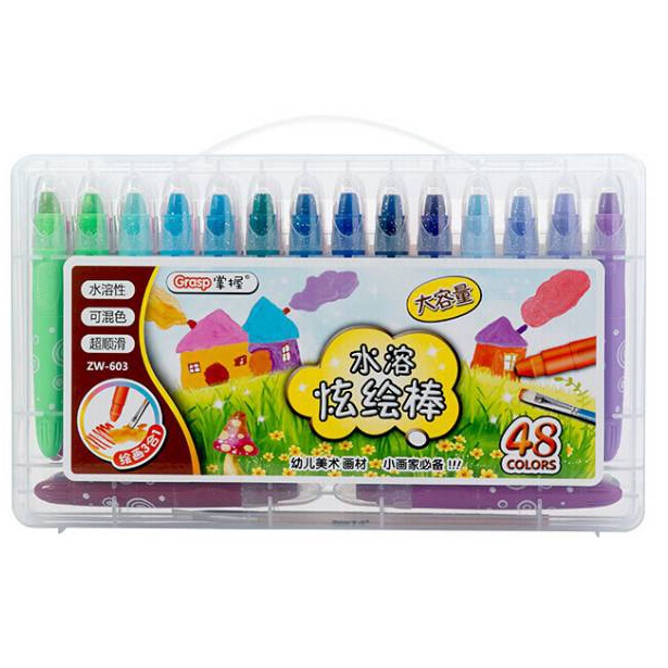 

ESW Grasp Original Crayon Putar Rolling 48 Warna Tipe 63 Mata Besar Stik Besar ART R2O3