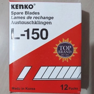 

isi Cutter Pisau Kertas Kenko Refill isi ulang L15 L15 L 15 tersedia merk Orlee kualitas bagus OR15 kemasan per Box isi 12 Tube ART R2U4