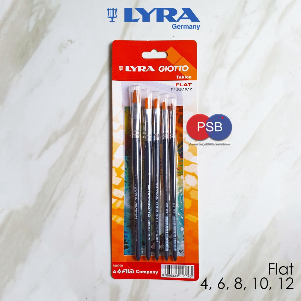 

Kuas Lukis Lyra Giotto Set Flat Lyra Brush Set Kuas Lukis Rata ART J1I1