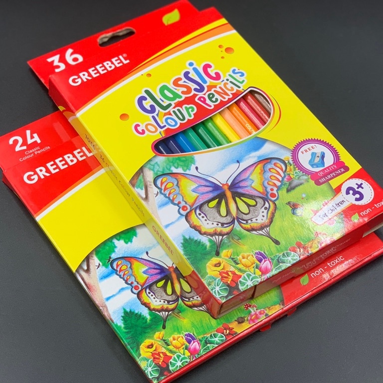 

Pensil 24 dan 36 warna panjang GREEBEL kualitas premium ART N3I6