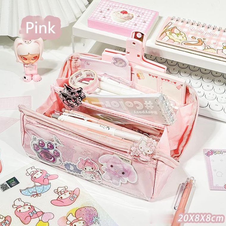 

Tempat pensil sederhana berkapasitas besar hadiah kotak alat tulis anakanak yang indah ART Z7E8