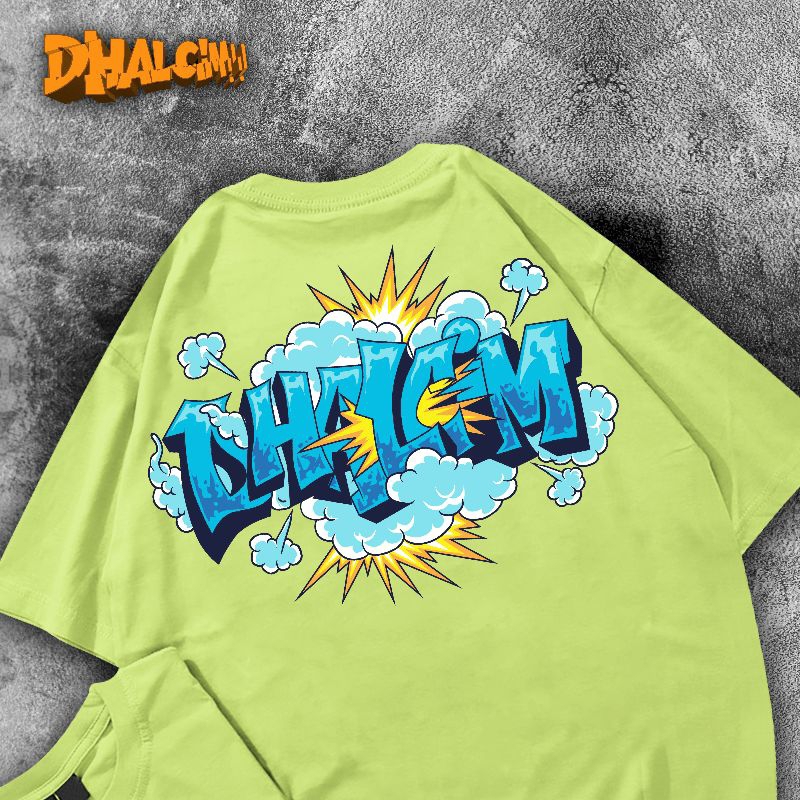 GRAFITI" KAOS GRAFITI STYLE DHALCIM, KAOS GRAFITI FUL COLOR, KAOS GRAFITI IJO STABILO, KAOS GRAFITI 