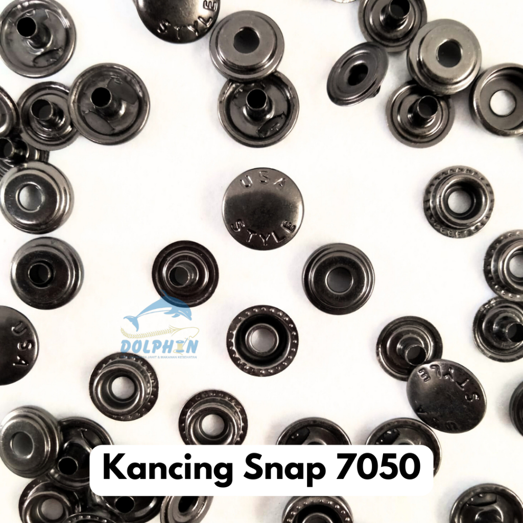 Kancing Jaket 7050 / 7060 Besi Ceplek Snap Cetet
