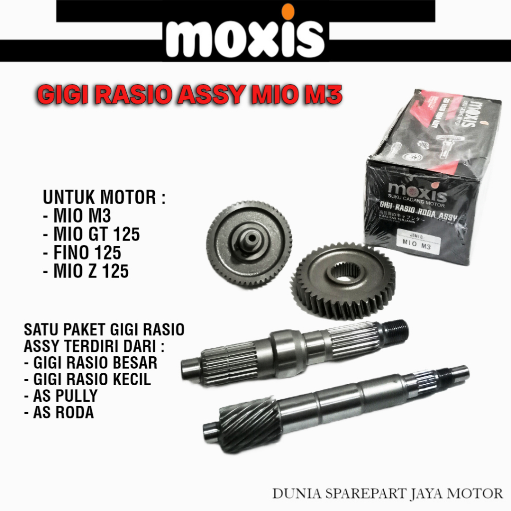 GIGI RASIO RODA KOMPLIT MIO M3 125 - MIO SOUL GT 125 - FINO 125 - MIO Z 125 - GEARBOX - GIGI RACIO-C