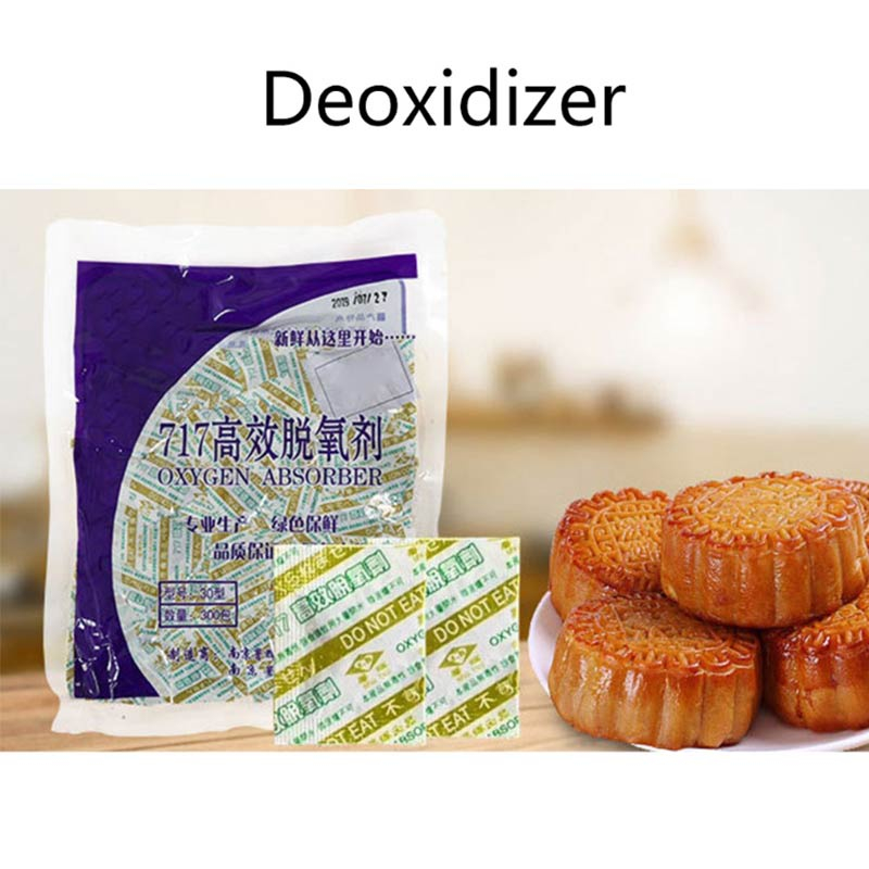 300Pcs Oxygen Absorber Silica Gel Pengawet Untuk Makanan Basah, Daging ,Buah , Kue Bulan