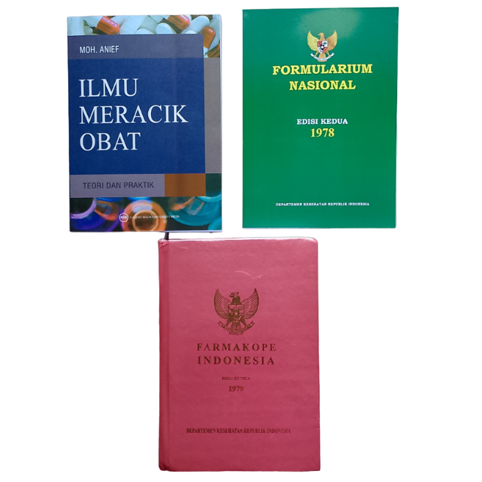 PAKET 3 BUKU FARMASI F3, IMO, FORNAS