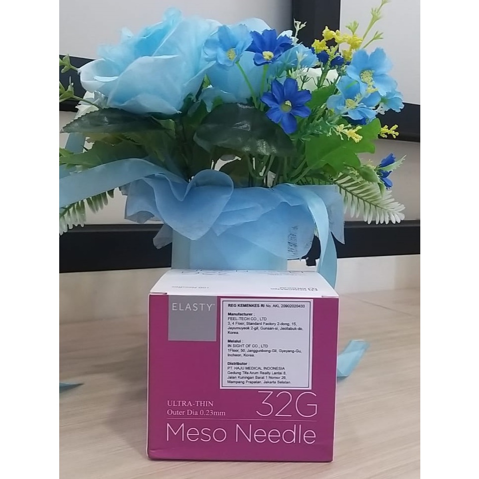 Elasty Meso Needle 32G 4mm Jarum Skinbooster Mesotherapy 32 G New